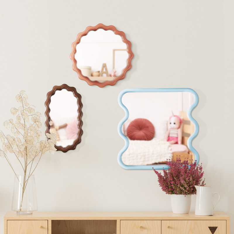 Miroir ovale marron 'Idyllic'