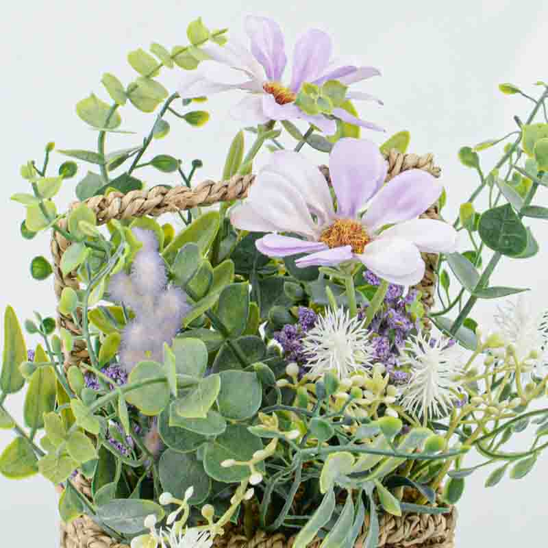 Petit paniers de fleurs artificielles 