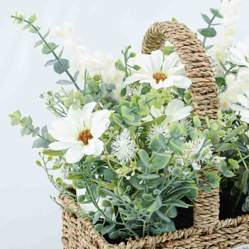 Petit paniers de fleurs artificielles 
