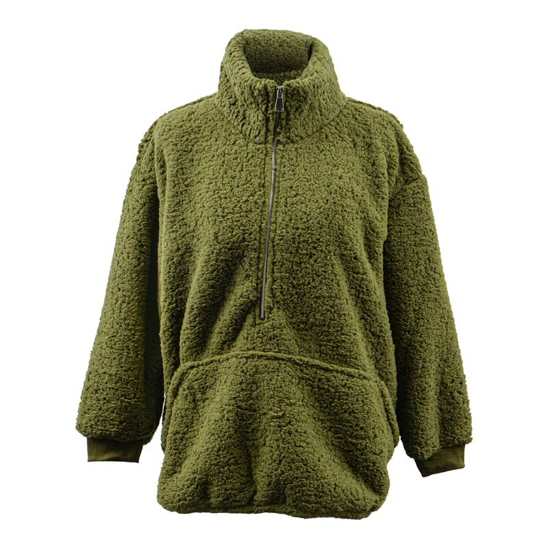Sweat sherpa 'Homewear' kaki