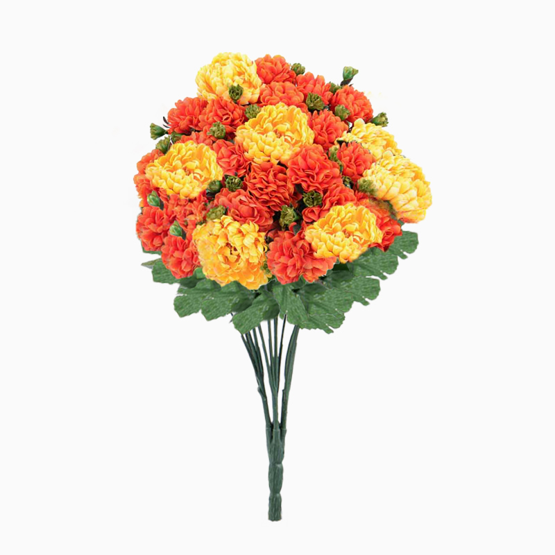 Bouquet artificiel de chrysanthèmes 