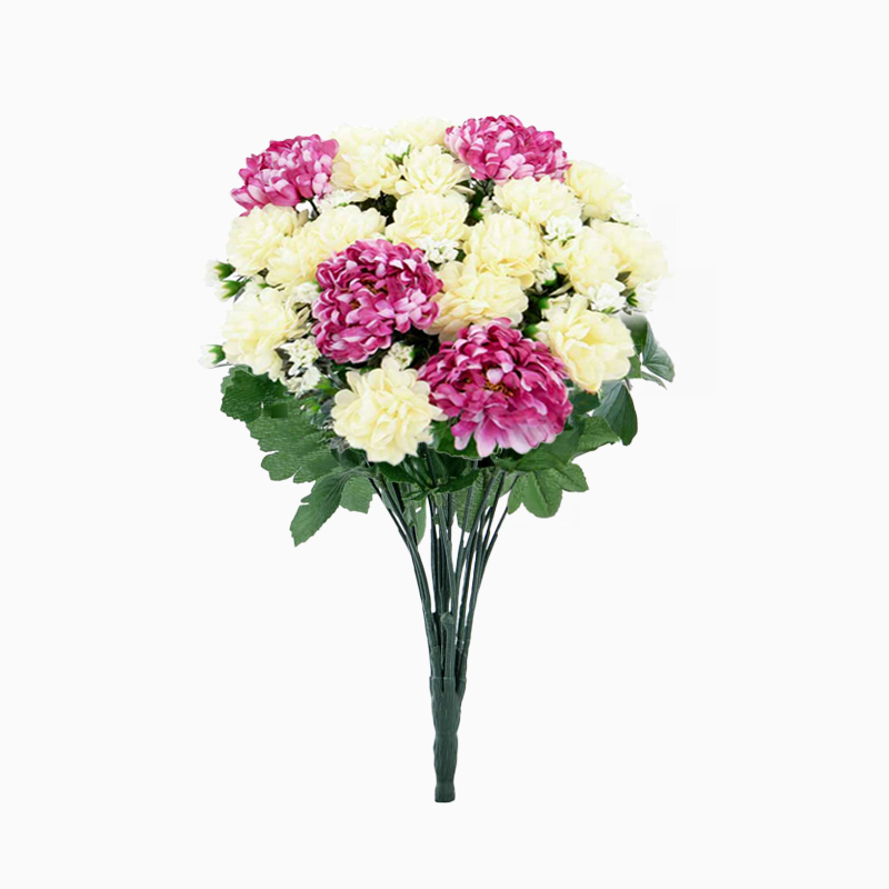 Bouquet artificiel de chrysanthèmes 