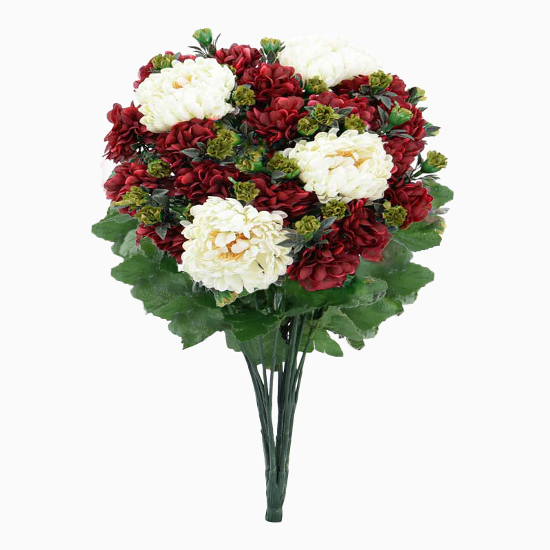 Bouquet artificiel de chrysanthèmes 