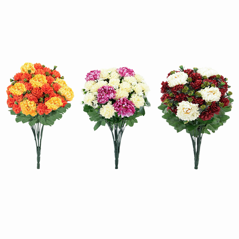 Bouquet artificiel de chrysanthèmes 