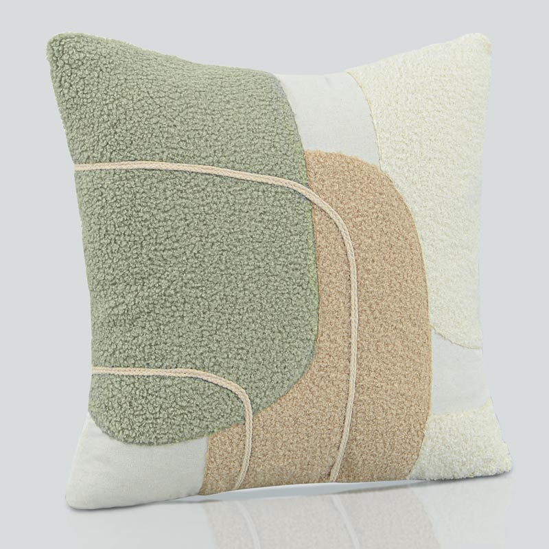 Coussin tufté brodé 'Valentina' 