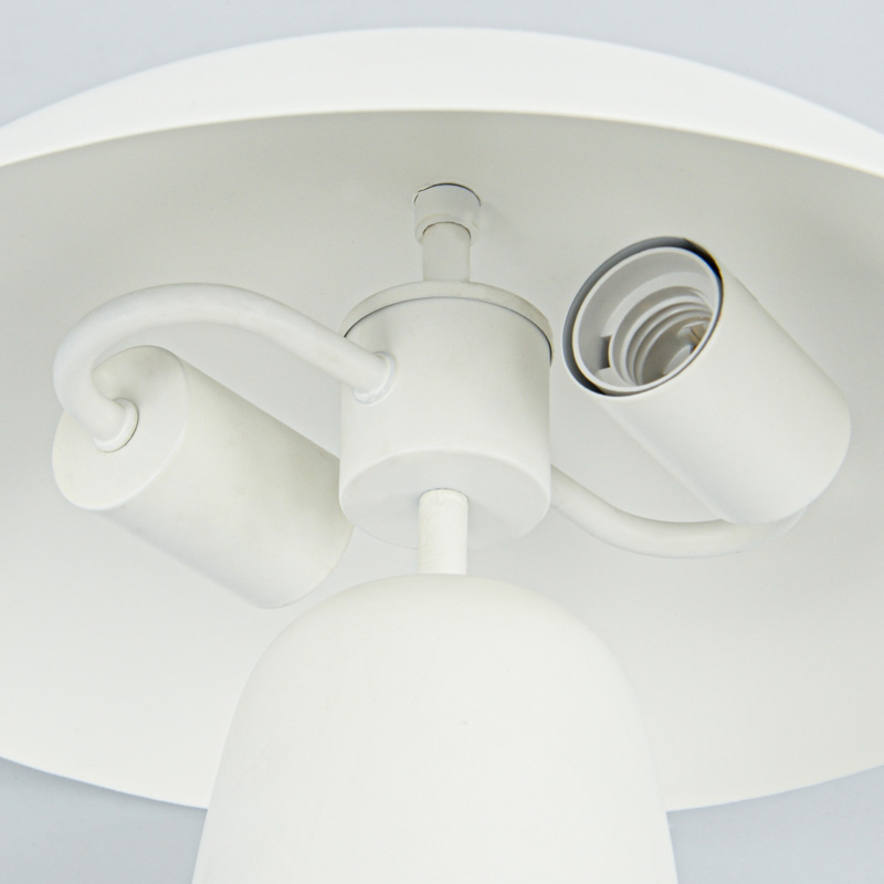 Lampe à poser 'Aura' blanche en métal 