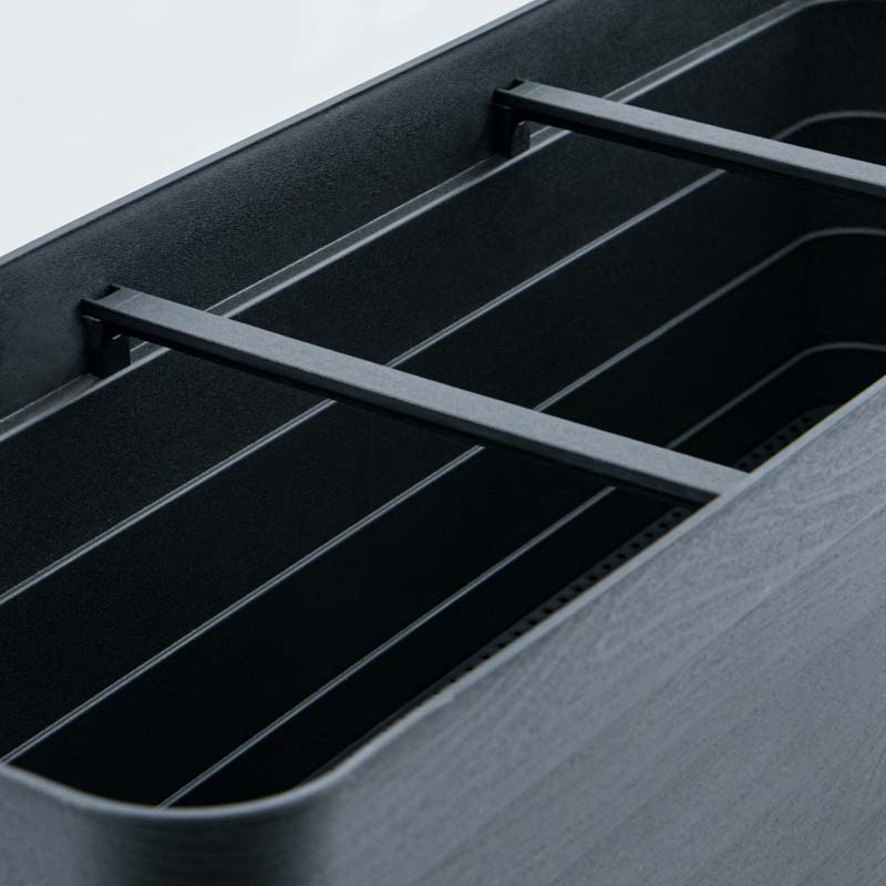 Jardinière 'Tolle' anthracite