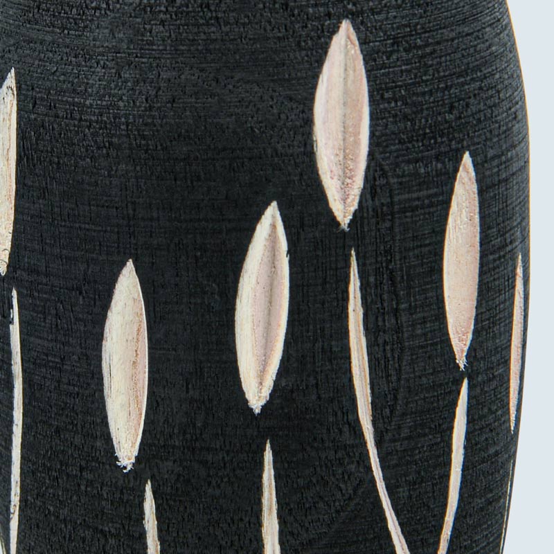 Vase décoratif 'Paloma' noir