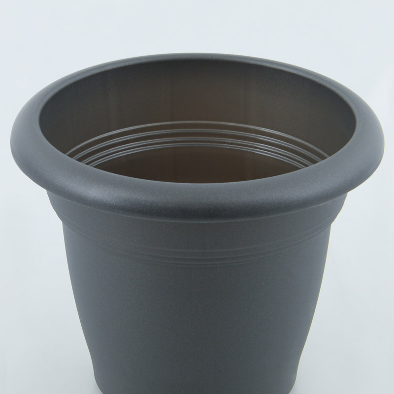 Pot de fleur rond 'Meditera' anthracite
