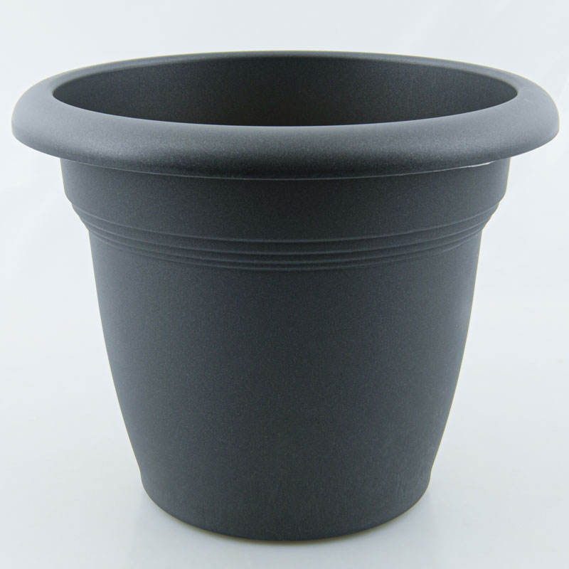 Pot de fleur rond 'Meditera' anthracite