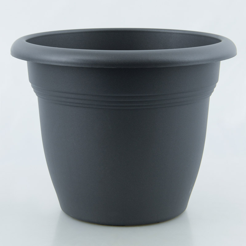 Pot de fleur rond 'Meditera' anthracite