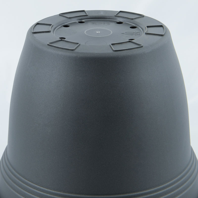 Pot de fleur rond 'Meditera' anthracite