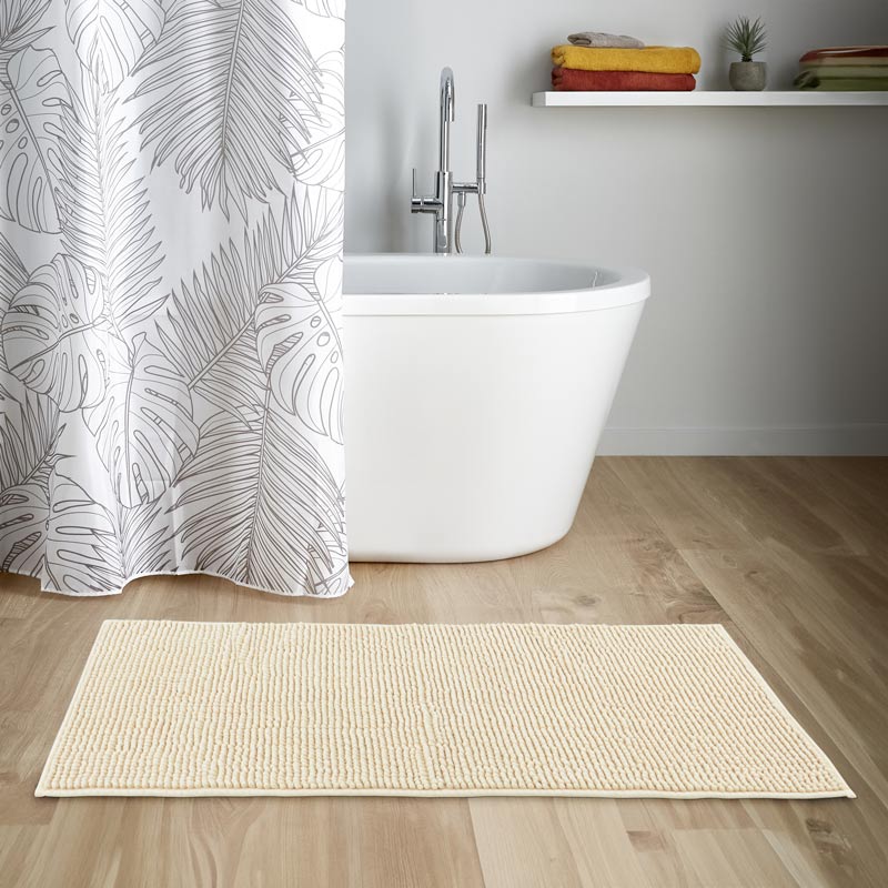 Tapis salle de bain chenille