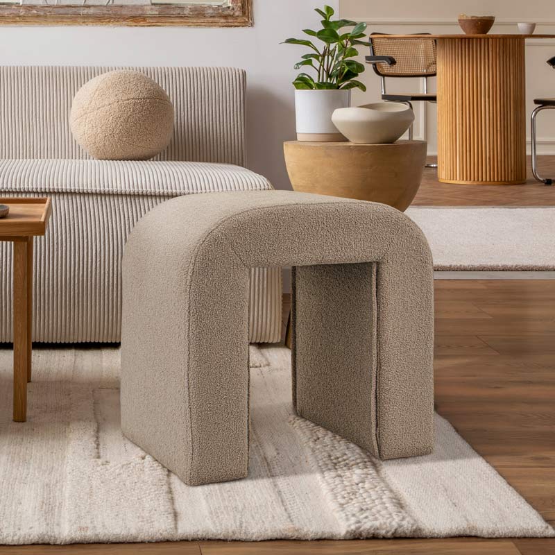 Tabouret 'Billie' couleur moka