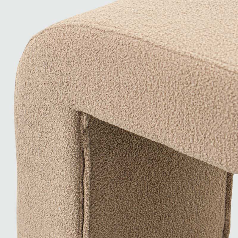 Tabouret 'Billie' couleur moka