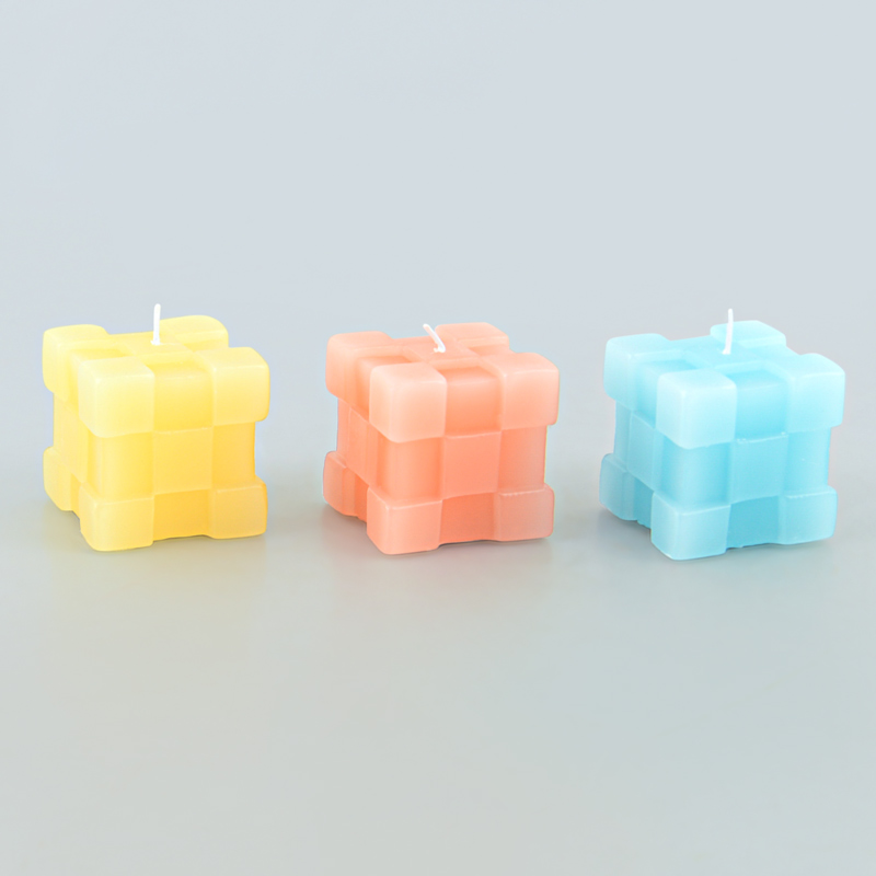 Bougie cube 'Colorfull'