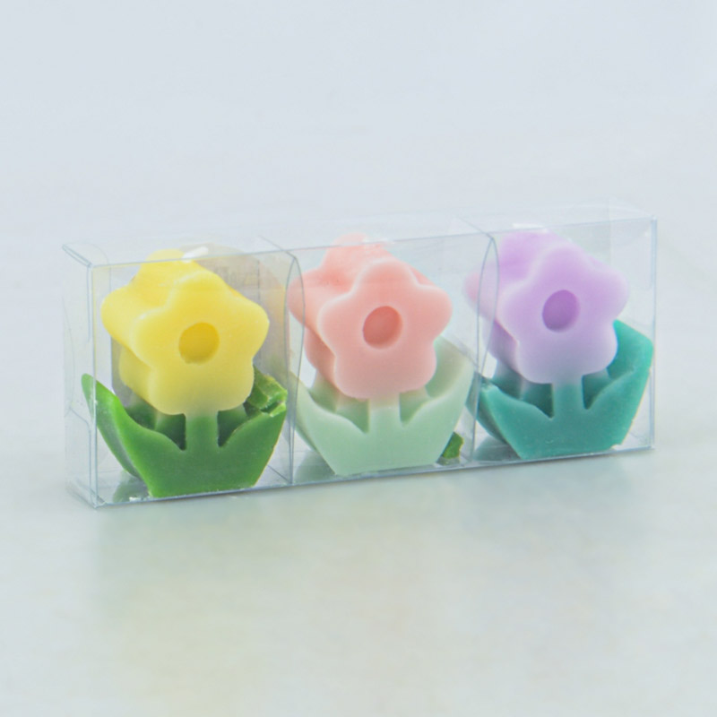 Lot de 3 bougies 'Colorfull' 