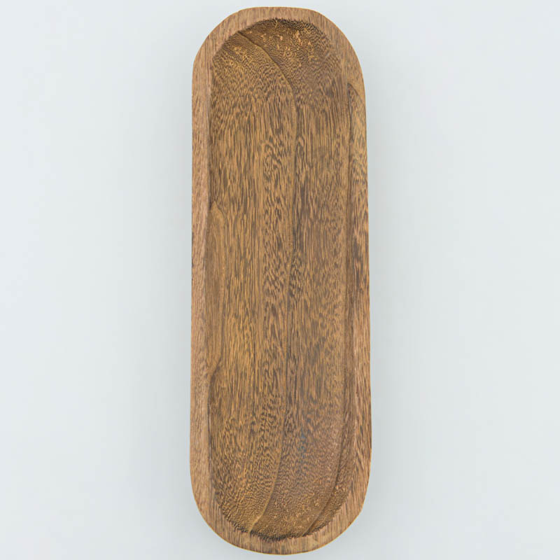 Vide-poche paulownia foncé