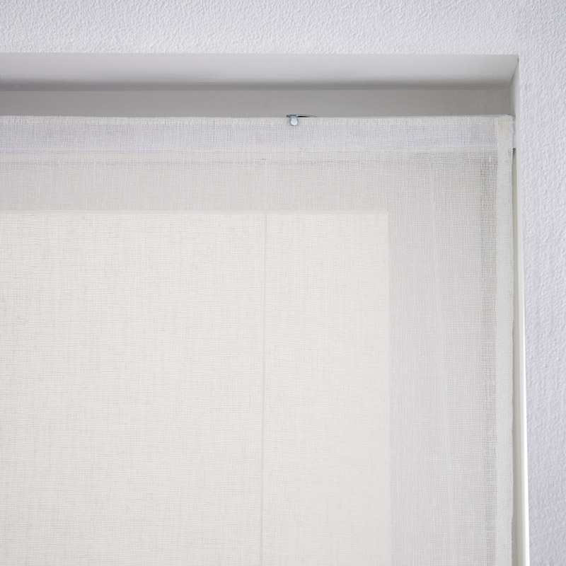 Store bateau étamine blanc