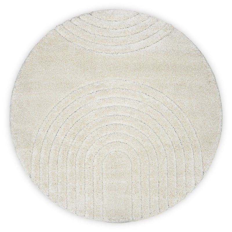 Tapis 'Absolue' blanc et beige