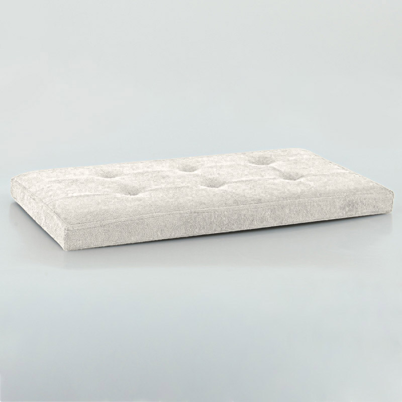 Banc de rangement pliable 'Luxury' blanc