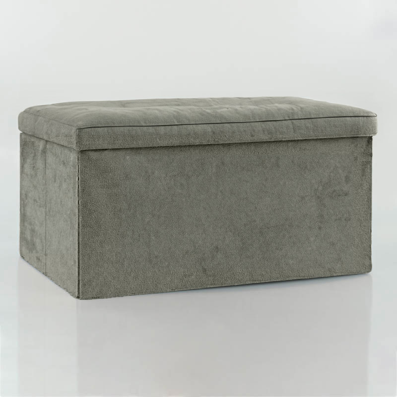 Banc de rangement pliable 'Luxury' gris