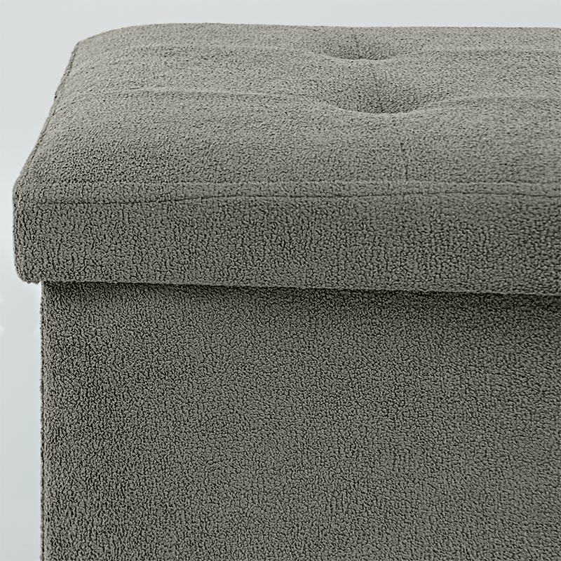 Banc de rangement pliable 'Luxury' gris
