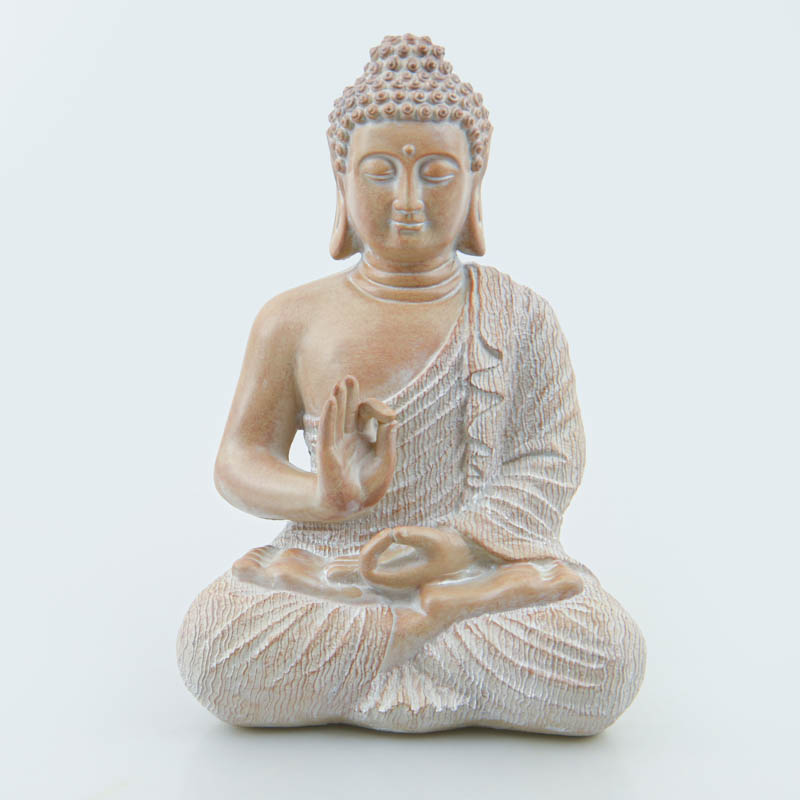 Statue de Bouddha imitation bois Ozalee