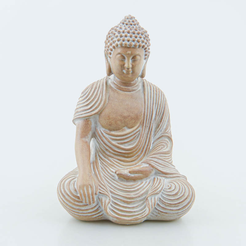 Statue de Bouddha imitation bois Ozalee