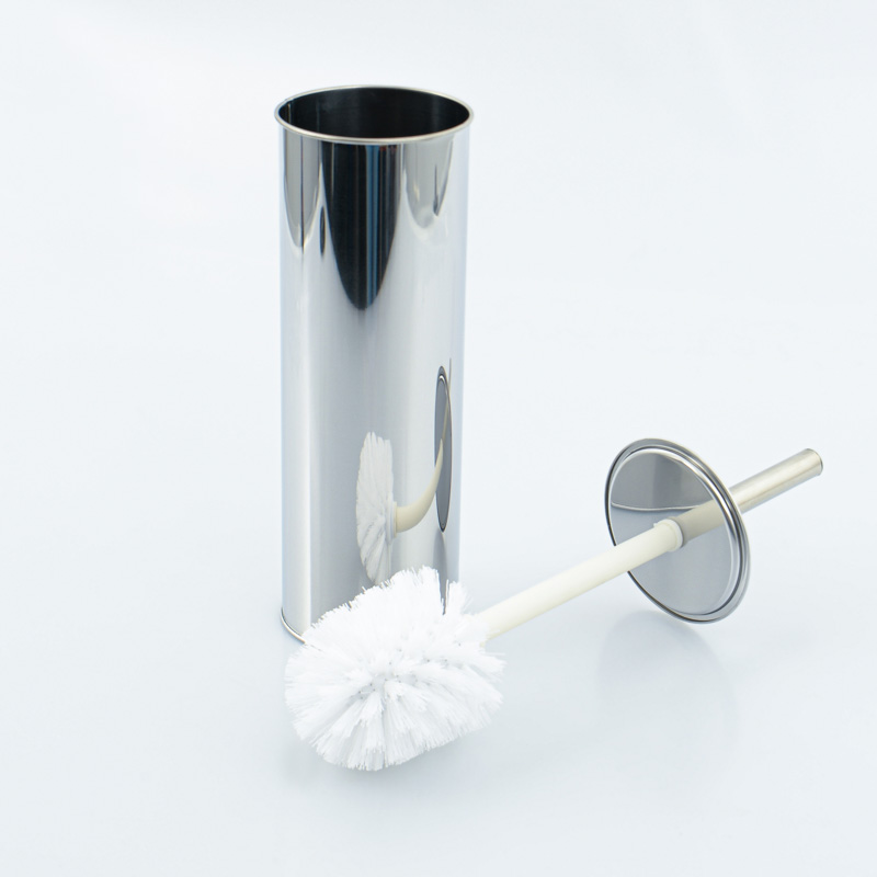 Porte brosse WC argent