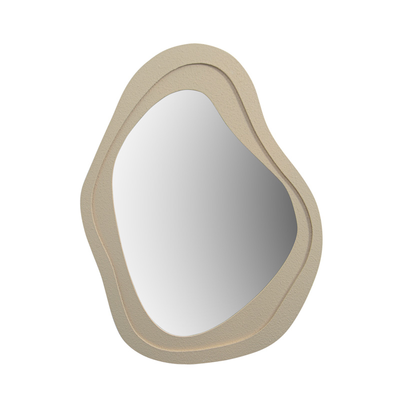 Miroir bulle beige