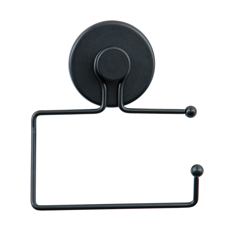 Porte-serviettes avec ventouse noir