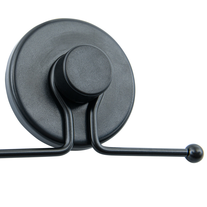 Porte-serviettes avec ventouse noir