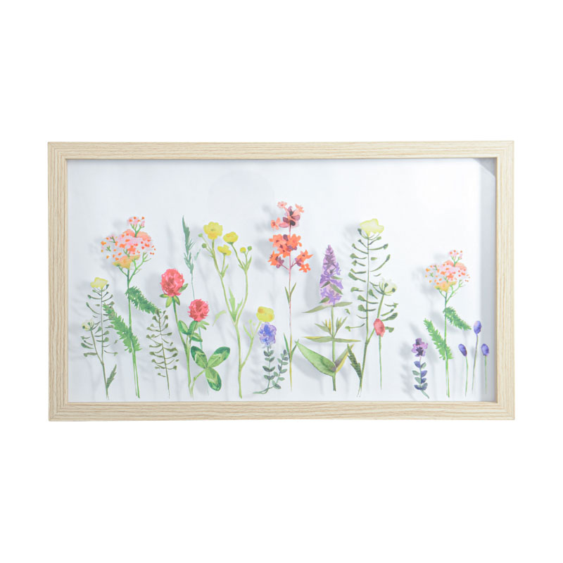 Cadre avec décor fleur