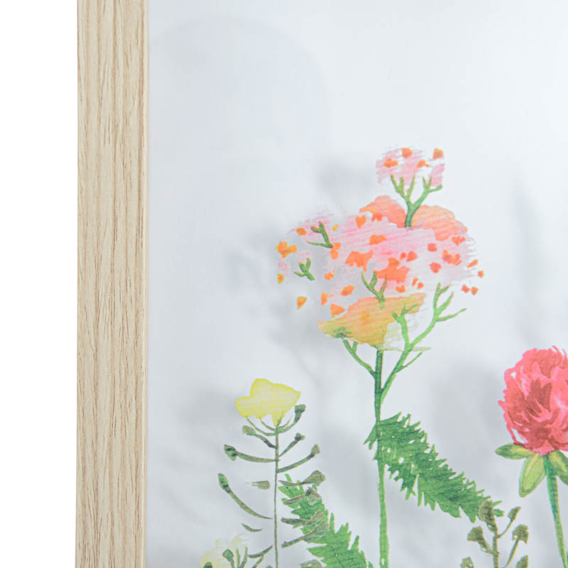 Cadre avec décor fleur