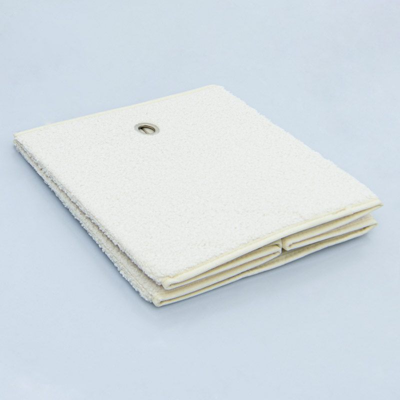 Bac de rangement imitation fourrure beige