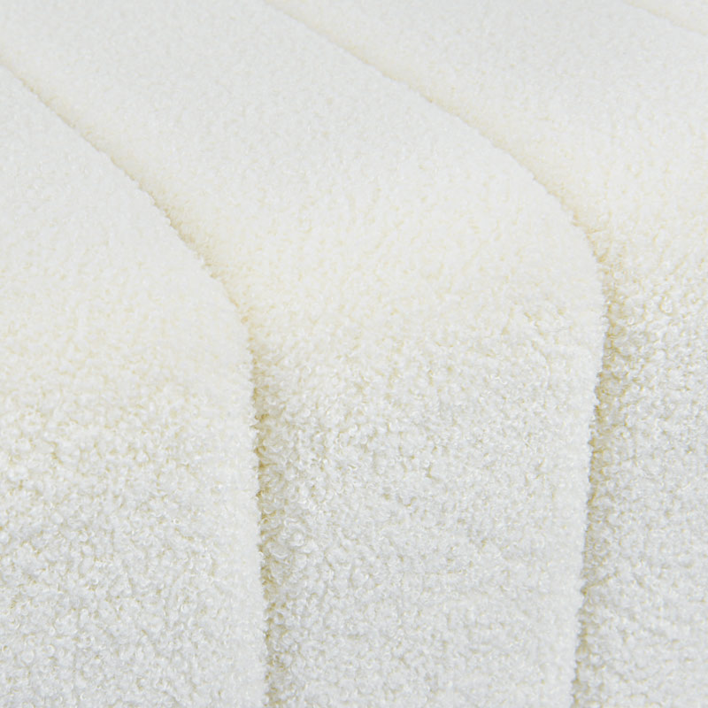 Bout de lit fluffy 'Ottawa' blanc
