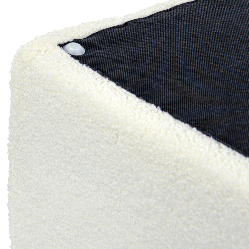 Bout de lit fluffy 'Ottawa' blanc