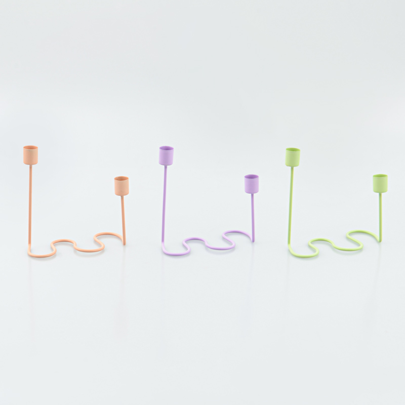 Porte-bougie double 'Ondula'