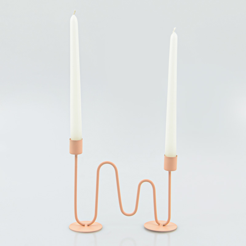 Porte-bougie double 'Ondula'