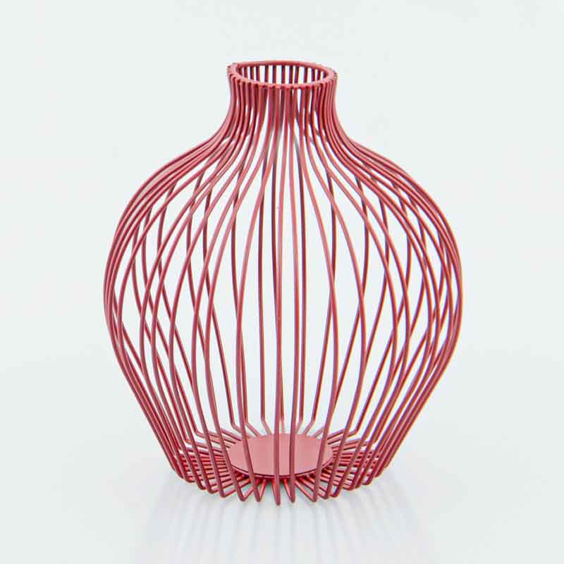 Vase métal filaire 