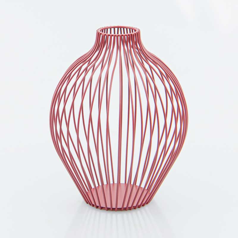 Vase métal filaire 