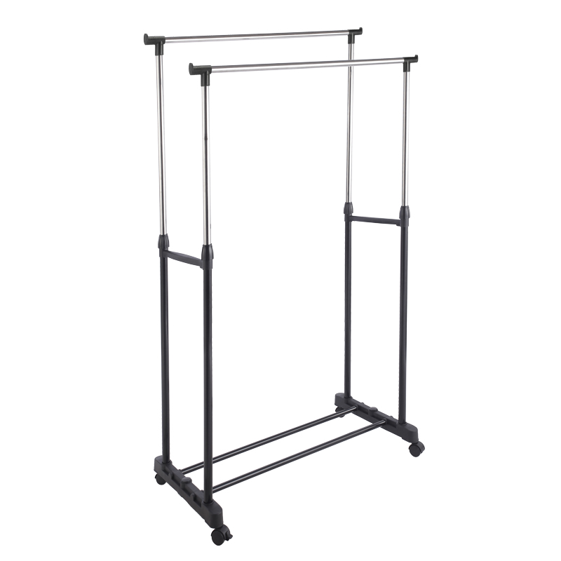 Portant à vêtements double