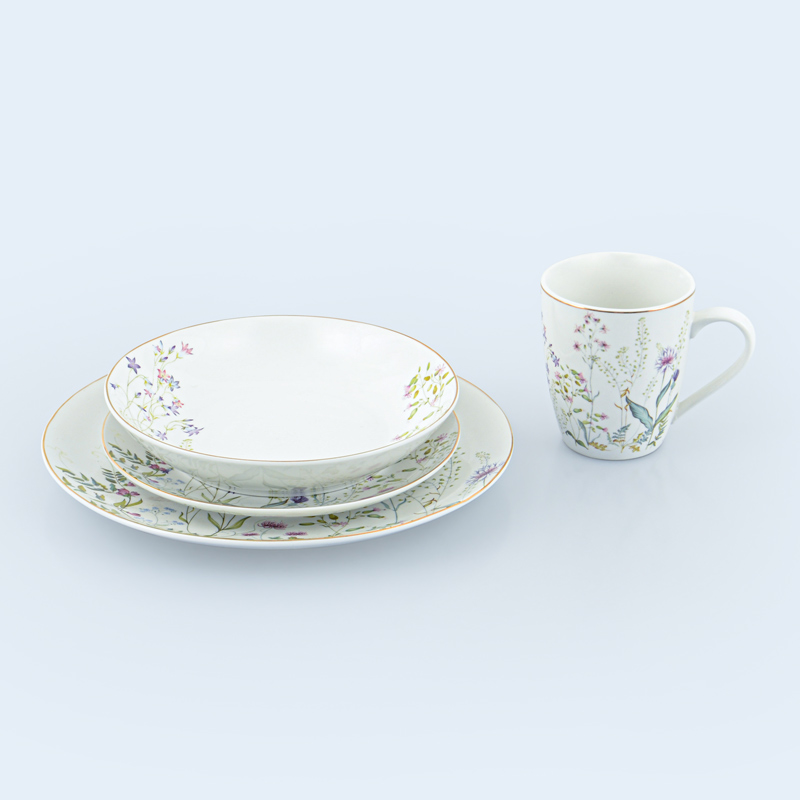 Assiette à dessert 'Bloomy' en porcelaine