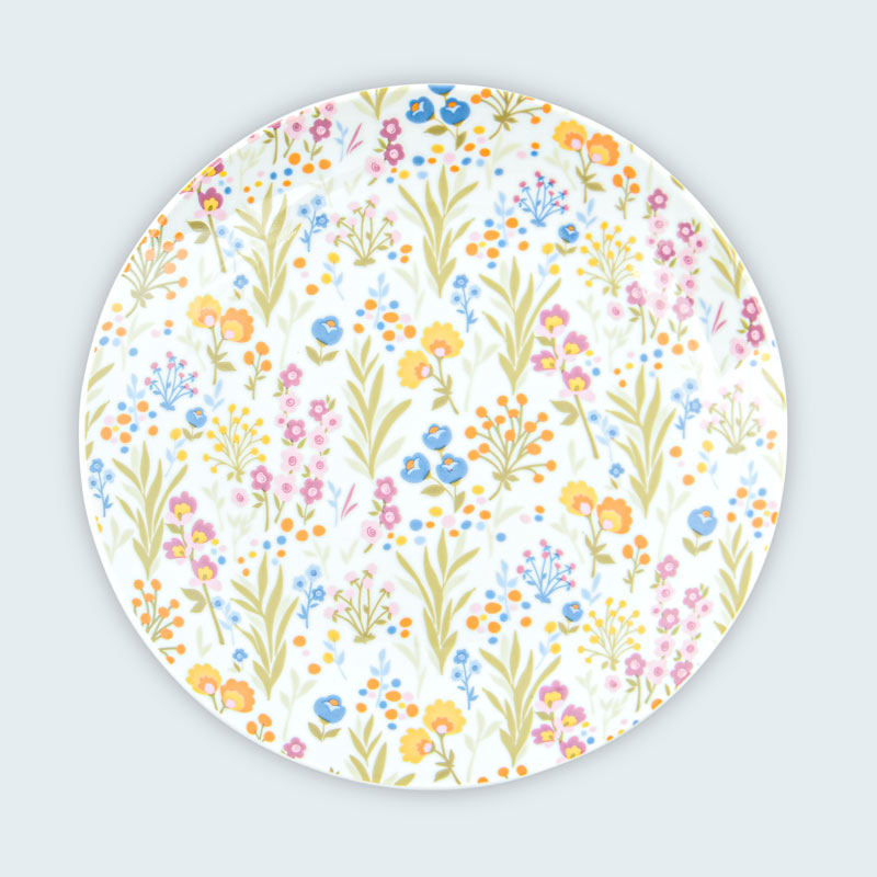 Assiette à dessert décorée 'Anastasia'