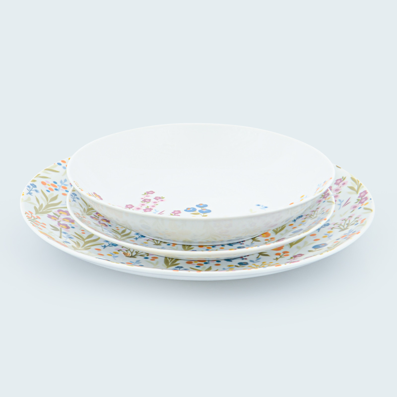 Assiette à dessert décorée 'Anastasia'