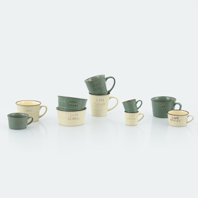 Tasse à café lungo 'Cafeteria' en grès