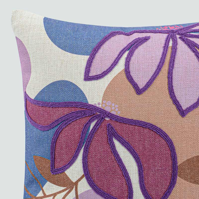 Coussin imprimé brodé 'Alice'