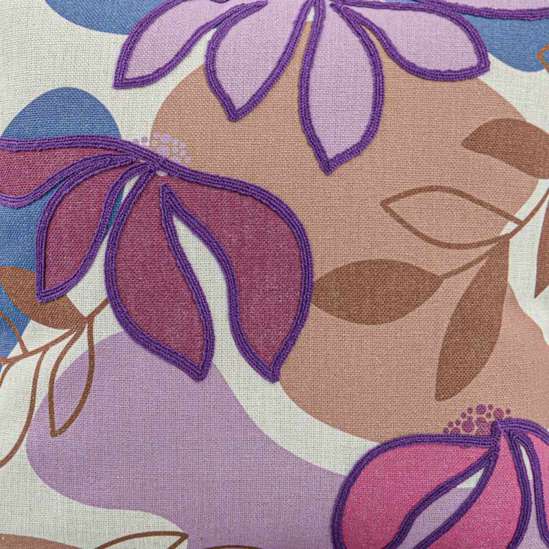 Coussin imprimé brodé 'Alice'