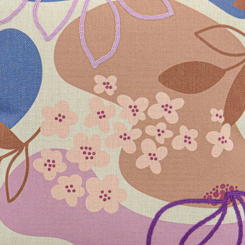 Coussin imprimé brodé 'Alice' 